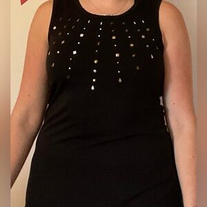 Black sparkly tank top